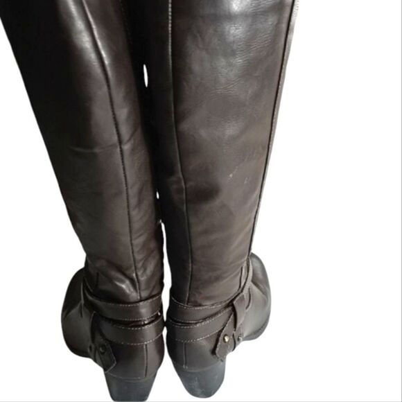 Natural Soul by Naturalizer Women's Brown Leather Boots Size 10 - Picture 8 of 17